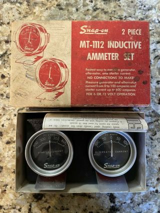 Vintage Snap - On 2 Pc.  Mt - 1112 Inductive Ammeter Set