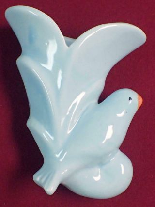 Antique Mccoy Art Pottery Bird Wall Pocket Vase 1940 