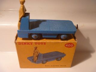 Vintage Dinky Toys Boxed Bev Electric Cart Moto Truck 400