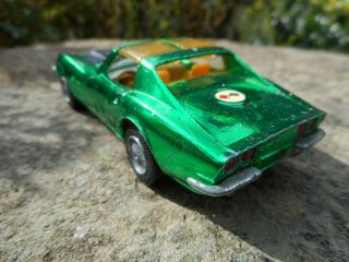 Rare Vintage Corgi Toys Chevrolet / Corvette Sting Ray Coupe.  Metallic Green.