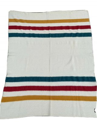 Vintage Mohawk Pure Wool Blanket Canada Canadian Throw