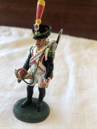 1/32 Scale Del Prado Die - Cast Napoleonic War Bugler French Line Infantry 1809