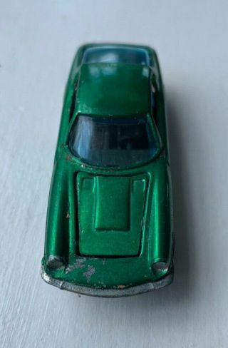 Vintage Hot Wheels MASERATI MISTRAL Mattel 1969 Redline (Green) 3