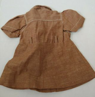 Vintage Terri Lee Girl Scout Brownie Uniform Doll Clothes Brown With Hate Sash 3