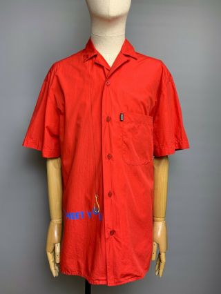 Vintage Moschino Mare Red Shirt Size 46 Men 