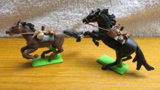 Vintage 1971 Britain Deetail 2 Complete Civil War/ Cavalry/ Western Horses