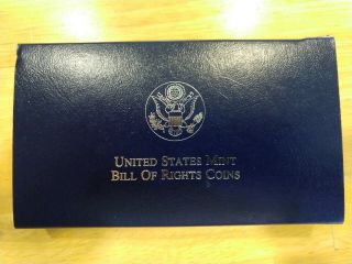 1993 United States Bill Of Rights 2 Coin Proof Set W/ Box And Us