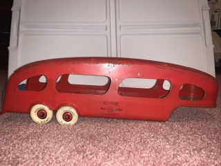 Vintage Marx Toy Pressed Steel Auto Motor Transport Truck Carrier Rear No Cab