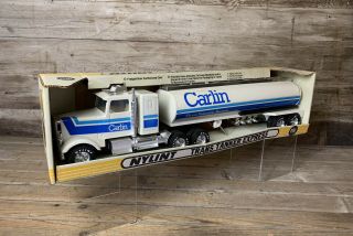 Vintage NYLINT USA CARLIN Trans Tanker Steel Semi Truck NIB 2