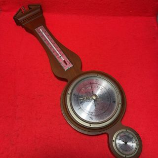 Vintage Airguide Banjo Weather Station Barometer Hygrometer Thermometer Large