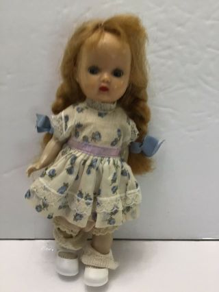 Vintage Storybook Muffie Doll In Dress Cute