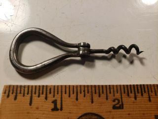 Antique Small Folding Bow Corkscrew.  Perfume size 2