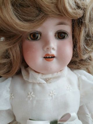 Antique Louis Amberg 20 " Doll With Armand Marseille German Bisque Head 390 A2m