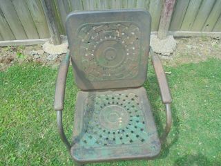Vintage Metal Chair Lawn Patio Bouncer Frame