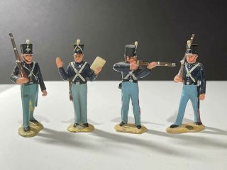 Marx Warriors Of The World Series Iii Mexican War Americans - 4 Figs