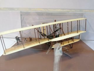 Corgi 1/32 scale model diorama in perspex display case - The Wright flyer 2