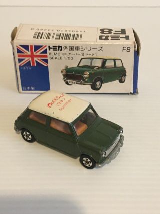 Tomica No F8 (blmc) Mini Cooper 1/50 Scale Made In Japan