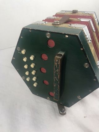 Vintage Antique Bastari Ancona Concertina Accordion made in Italy Squeeze Box 3
