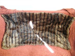 Antique Mink Fur Sleigh / Carriage Blanket Lap Robe