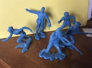 Cool Old School Set Of 5 Marx 3” Wwii Japanese Toy Soldiers