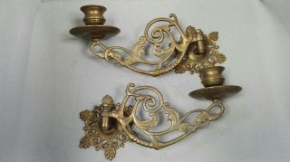 Vintage Brass Wall Light Candle Sconce Lights Id2047 B38