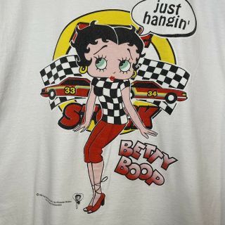Vintage 90s Betty Boop Large Print T - Shirt One Size