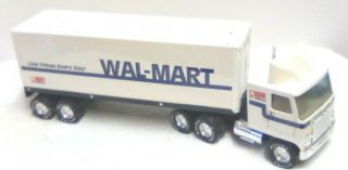 Vintage 1980s Nylint Gmc Semi Walmart Truck & Trailer Pressed Steel Toy