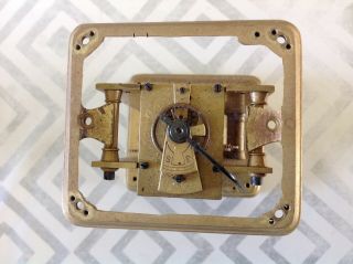 Antique French Carriage Clock Movement & Case Parts Ex Clockmakers Spares r2 2