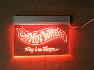 Hot Wheels Troy Lee Designs Acrylic Light Up Sign