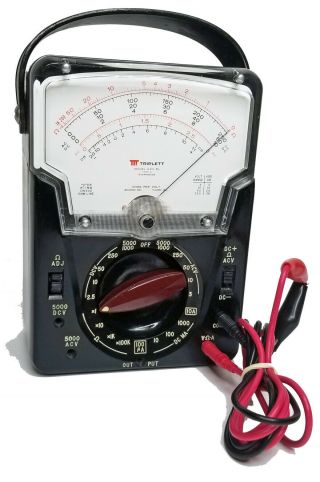 Triplett Vom Multimeter Model 630 - Pl Vintage Volt - Ohm Test Meter W/battery