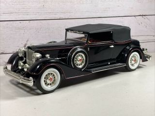 1934 Packard Anso 1/18 Scale Die Cast Model Black Car White Walls