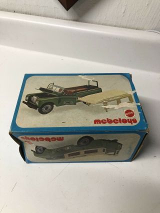 Mebetoys Land Rover 1/28.  Number 7691.  Made In Italy By Mattel.  Nib