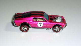 Hot Wheels - Redline - Spoilers - Mustang Boss Hoss - Pink Restored