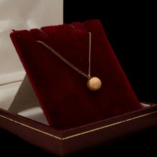 Antique Vintage Art Deco 14k Gold Filled Gf Florentine Beaded Necklace 1.  4g