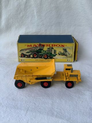 Matchbox King Size K - 2 Kw - Dart Dump Truck In Very Good Cond.  W/original Box