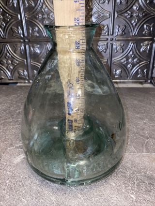 Antique Fly Trap Green Glass Catcher Wasp Insect Bug Moth Large