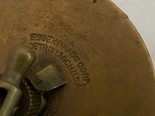 Antique ESSEX brass oiler hit miss engine drip oil lubricator 1/2 inch thread 3