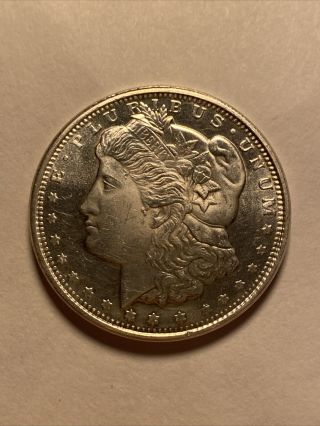 1 Oz Silver Round - Golden State Morgan Dollar.  999 Fine Silver