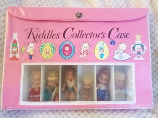 Vintage Liddle Kiddles Collector Case With Dolls And Accessories