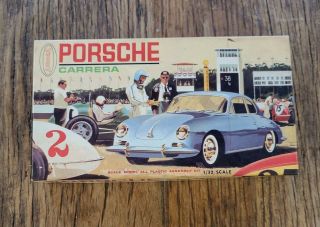 Vintage Aurora Model Car Kit Porsche Carrera 1/32 Slot Scale 1964 No 539 No Upc