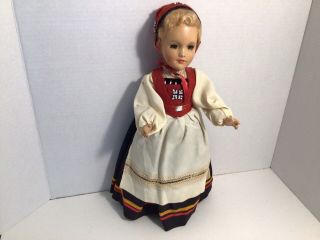 Composition Doll In Foreign Costume