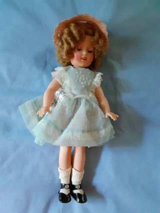 Vintage Ideal 12 " Vinyl Shirley Temple Doll 1950s