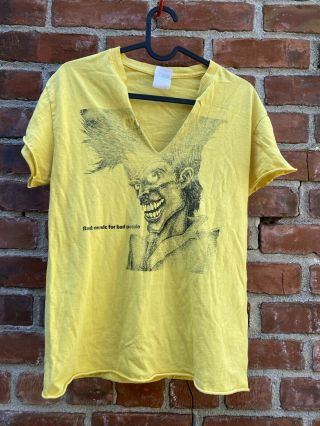 Vintage Cramps T - Shirt.  Bought At The Concert/original And Vintage Tee/yellow