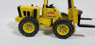 VINTAGE 70 ' s MIGHTY TONKA FORK LIFT YELLOW PRESSED METAL 52900 2