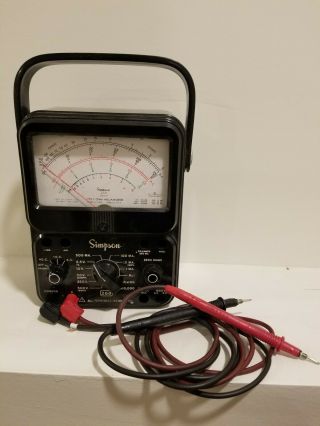 Simpson 1000v 10a 20m Ohms 260 - 7 Electric Analog Multimeter