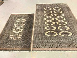 Antiques - Swiss 2 Antique Lahuri Rugs 4`2 X 6`6 And 2 8 X 4`3 Ft