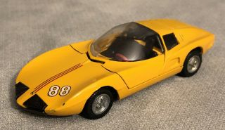 Vintage 1960’s Tekno Denmark Monza Gt Yellow With Raving Stripe