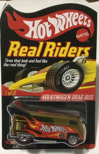 2008 Hot Wheels Rlc Volkswagen Drag Bus Real Riders Limited Ed