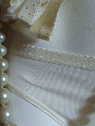 Vtg Olga Cotton Bikini Briefs Victorian Creme Pin Up Shapely Panties 10 Pack Sz8