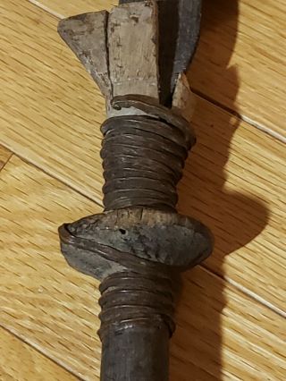 Pende Forged Iron Knife Currency Congo African Art Ikul Hand Spear 23 